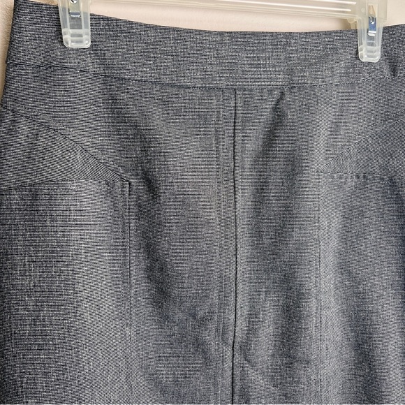 Worthington Petite Charcoal Tweed Pencil Skirt Size 8P Lined EUC - Picture 2 of 5